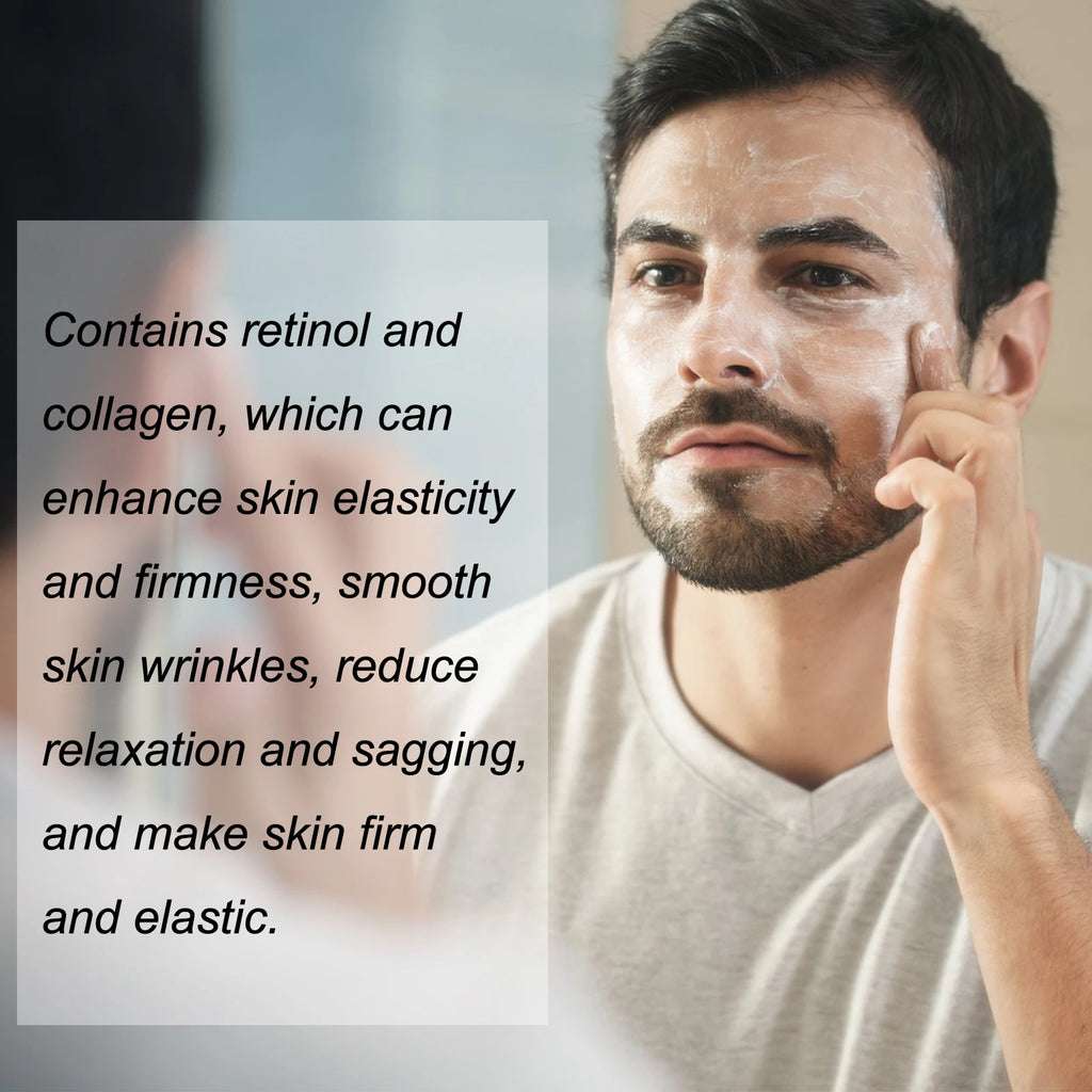 Men's Facial Fade Acne Marks, Cleanses, Gentle Hydrating Moisturizing Anti-Wrinkle Collagen Cream