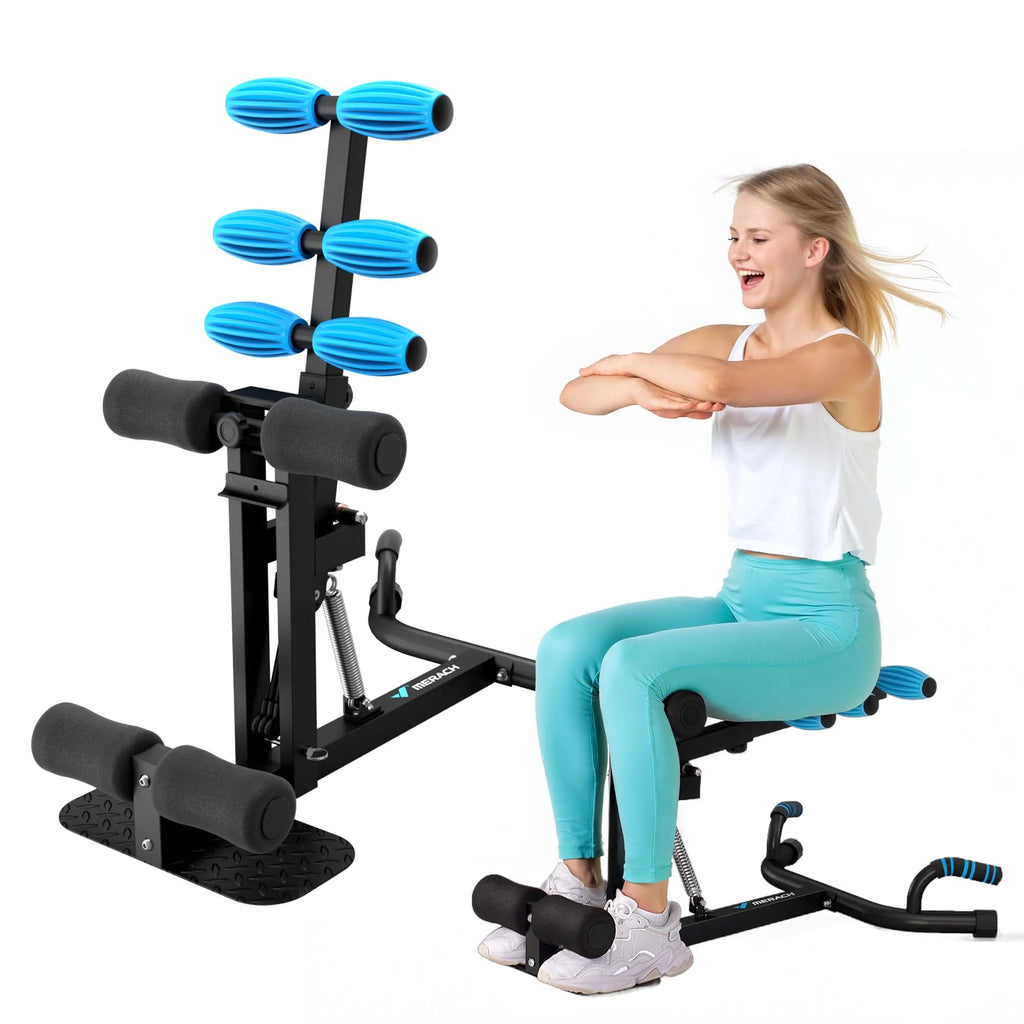 Multi-functional Deep Squat Machine, Adjustable Glutes Trainer, Core Leg and Push Up Workout