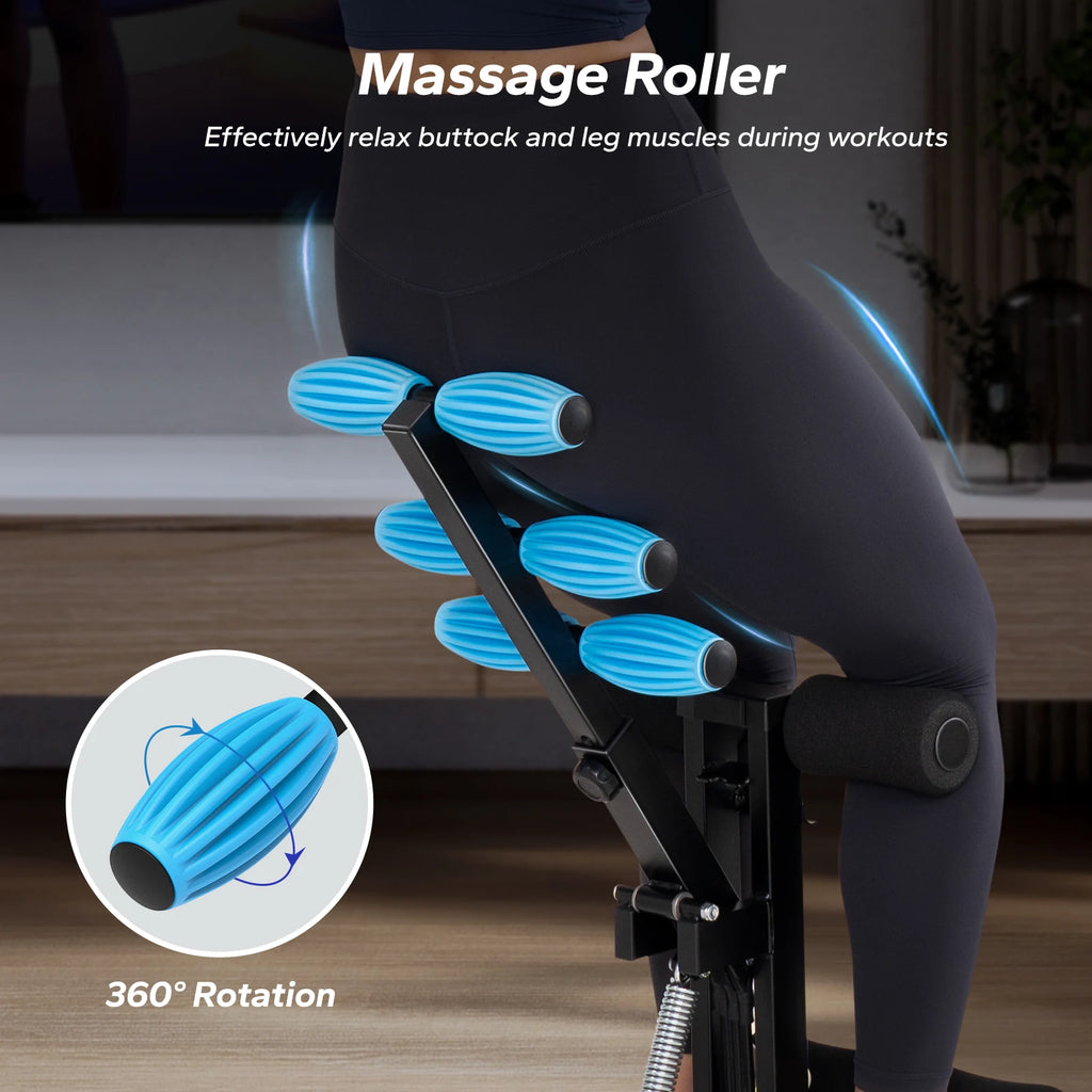 Multi-functional Deep Squat Machine, Adjustable Glutes Trainer, Core Leg and Push Up Workout