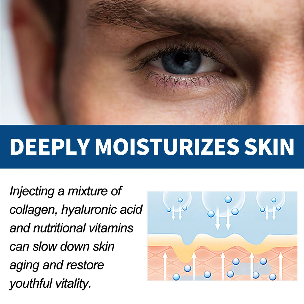 Men's Facial Fade Acne Marks, Cleanses, Gentle Hydrating Moisturizing Anti-Wrinkle Collagen Cream