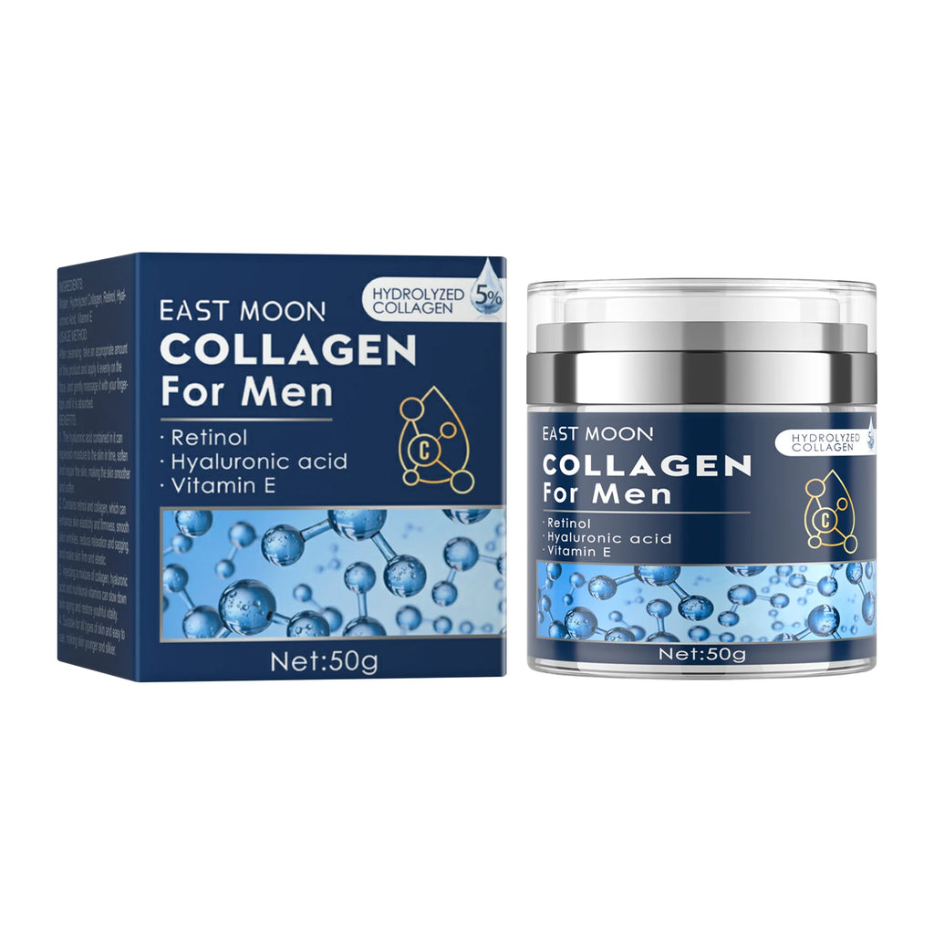 Men's Facial Fade Acne Marks, Cleanses, Gentle Hydrating Moisturizing Anti-Wrinkle Collagen Cream