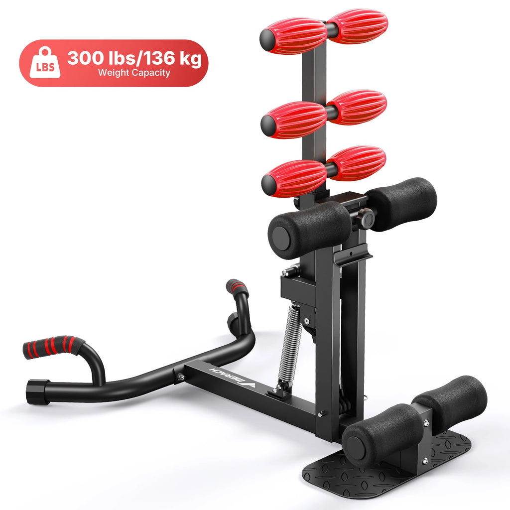 Multi-functional Deep Squat Machine, Adjustable Glutes Trainer, Core Leg and Push Up Workout