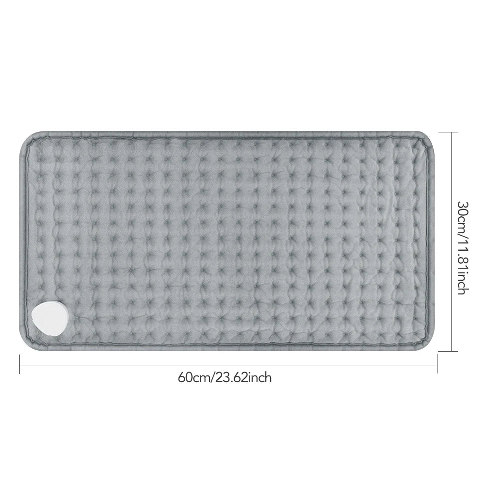 Micro plush Electric Heating Therapy Pad- Washable Blanket for Abdomen, Waist, Back /Thermal Mat- Pain Relief Brace