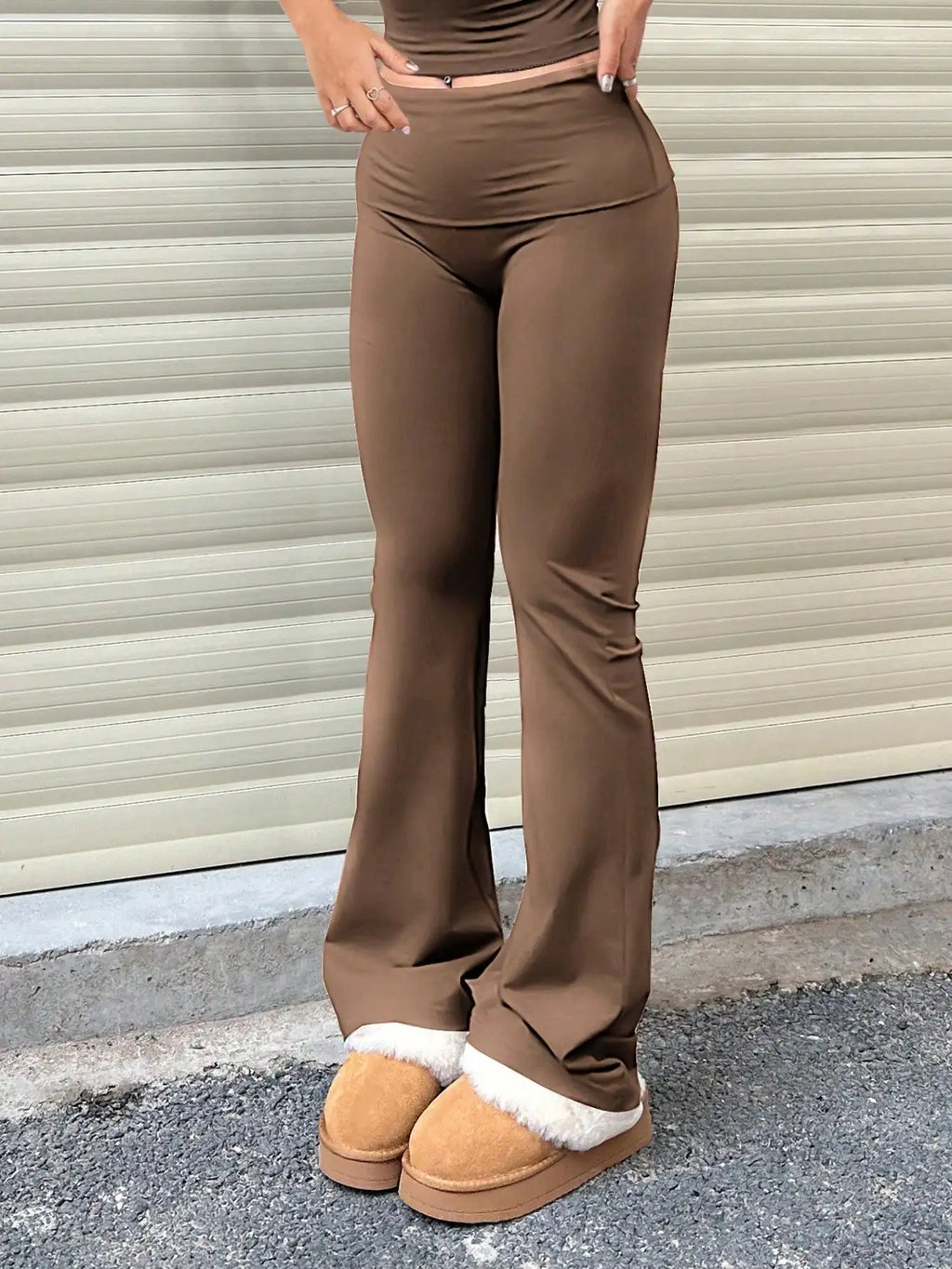 3pcs/Set - Women's Yoga Pants - Elastic High-Waist with Flare/Bootcut Style
