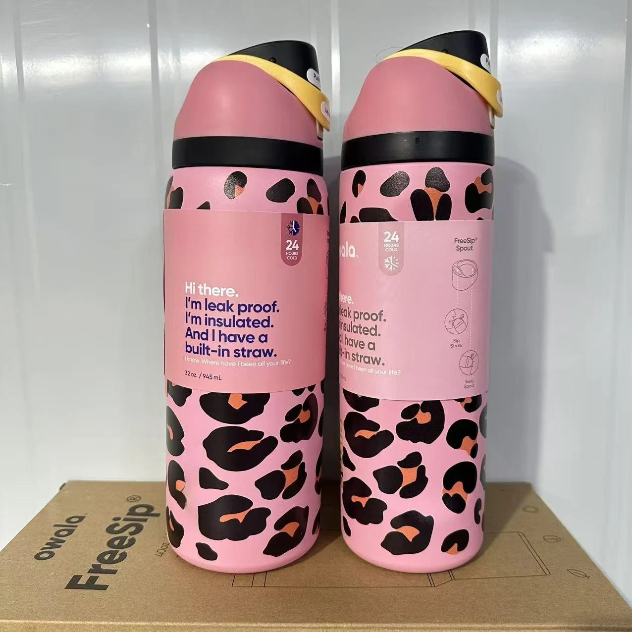 Stainless Steel Water Bottle -32oz Vacuum Insulated Water Bottle with Straw & Leak-Proof Lid /Portable