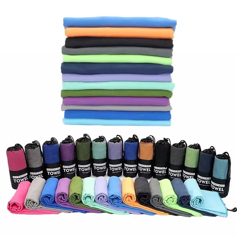 Quick Dry Beach Towel, Microfiber Travel Towel,Fast Drying Towel Set for Camping, Beach, Gym, Sports, Bath