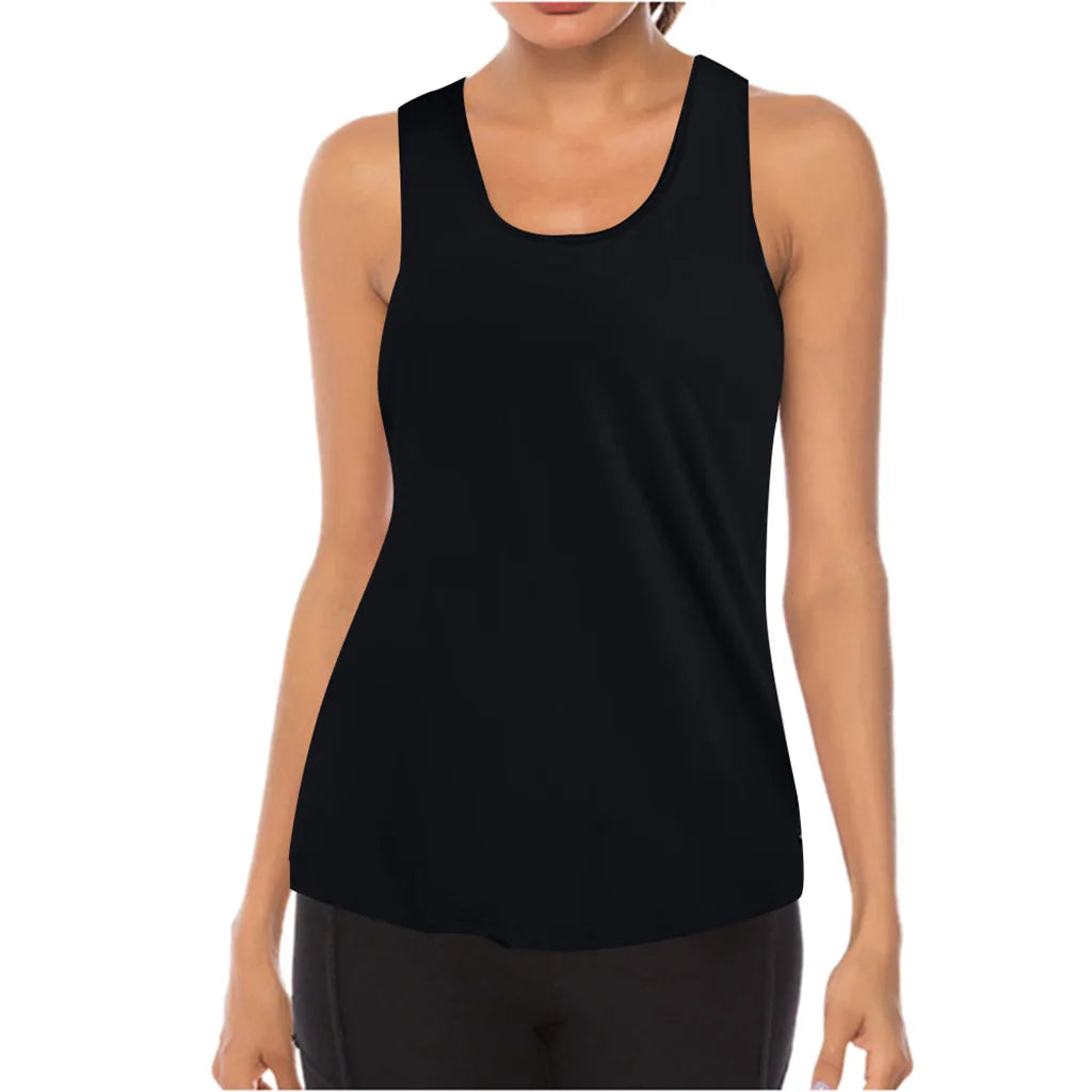Women's Yoga Tops- Thin Sports Vest -Breathable, Sleeveless T-shirt for all types of exercise