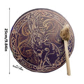 Shaman Drum Spiritual Instrument with Drumstick/ Shaman Drum for Spiritual Music, Reflection and Meditation