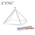 10 Inch Quartz Crystal Singing Pyramid, Healing Musical Instrument with Carry Bag