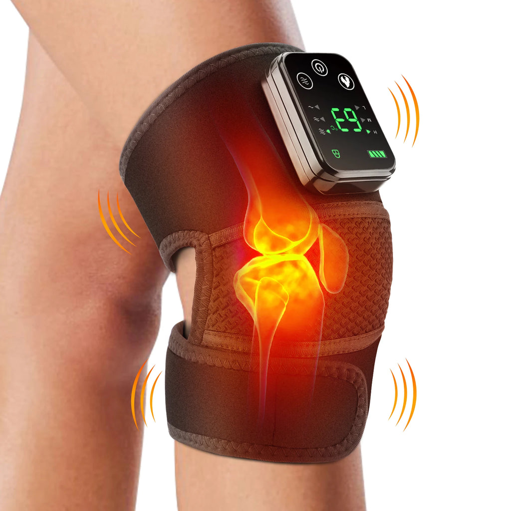 Knee Heating Massager with Joint Physiotherapy and Hot Compress Vibration Massage. Used for Elbow, Shoulder or knees.