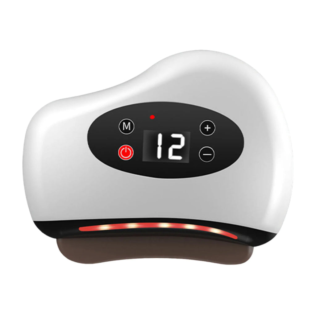 Electric Scraping Instrument- Lightweight- Heated Muscle Scraping Tool- Hot Compress Eye Massager with Red Light Scraper