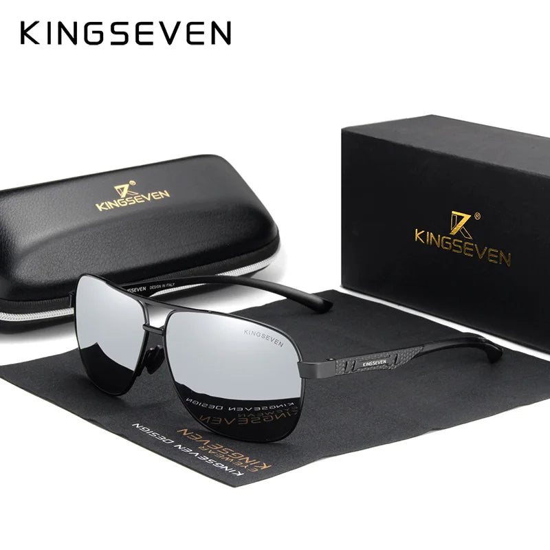 KINGSEVEN Brand Sunglasses Polarized Aluminum UV400 Mirror Style/For Men and Women