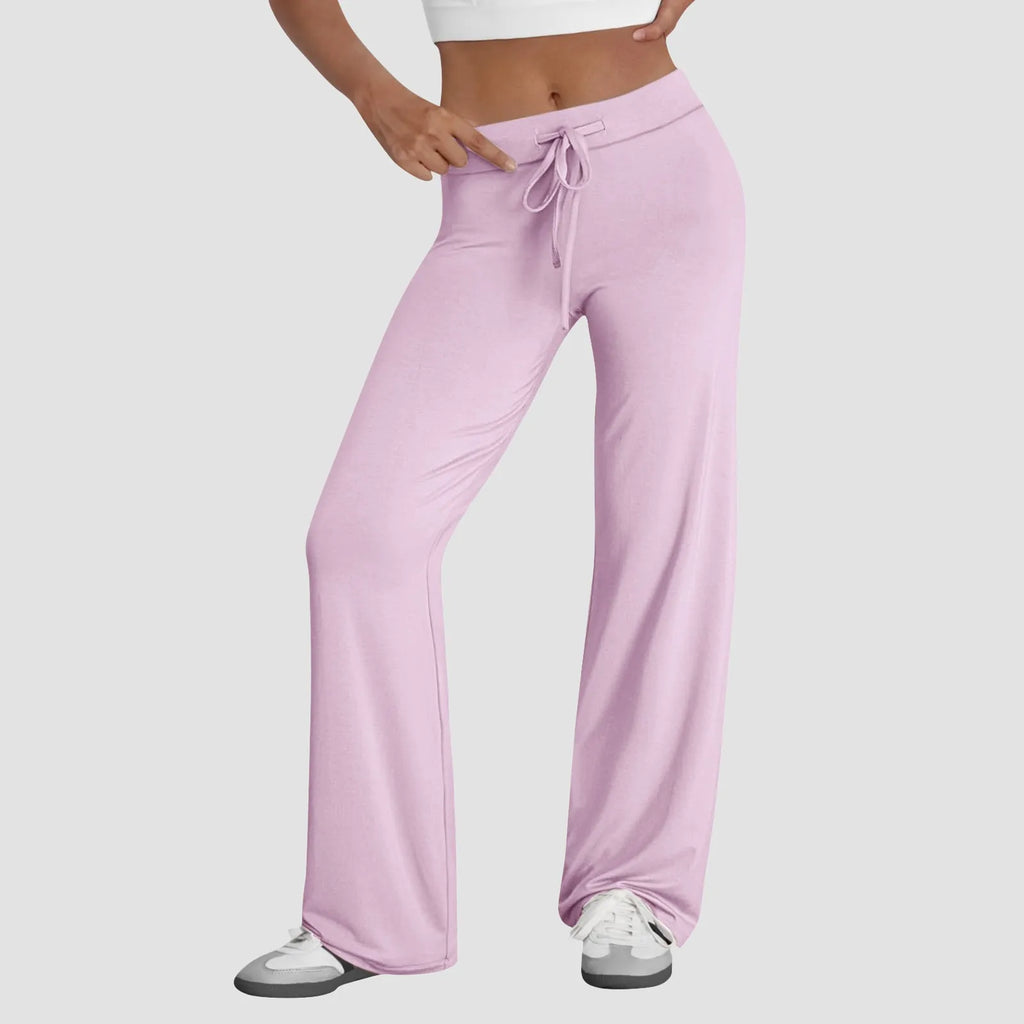 Activewear for Women/ High Waist Drawstring Baggy Style with Flare Legs/ Wide legs for comfort