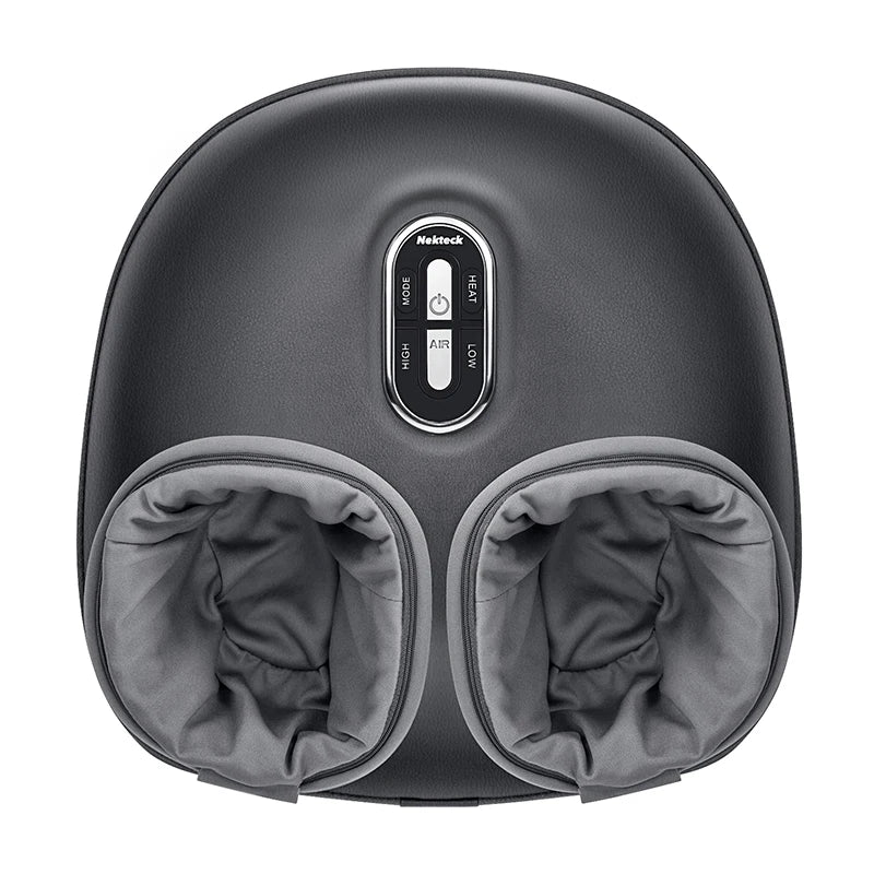 Nekteck Foot Massager with Heating Therapy, Air Compression, Shiatsu Knead Roller for Muscle Relaxation and Foot Massage