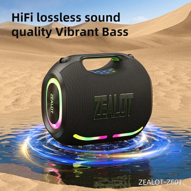 120W Big Power Portable Bluetooth Speaker, Wireless TWS Subwoofer/ Waterproof/ HIFI Quality