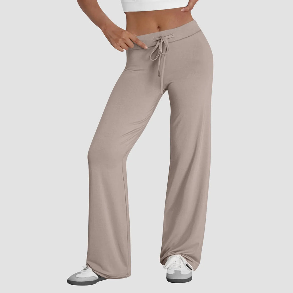 Activewear for Women/ High Waist Drawstring Baggy Style with Flare Legs/ Wide legs for comfort