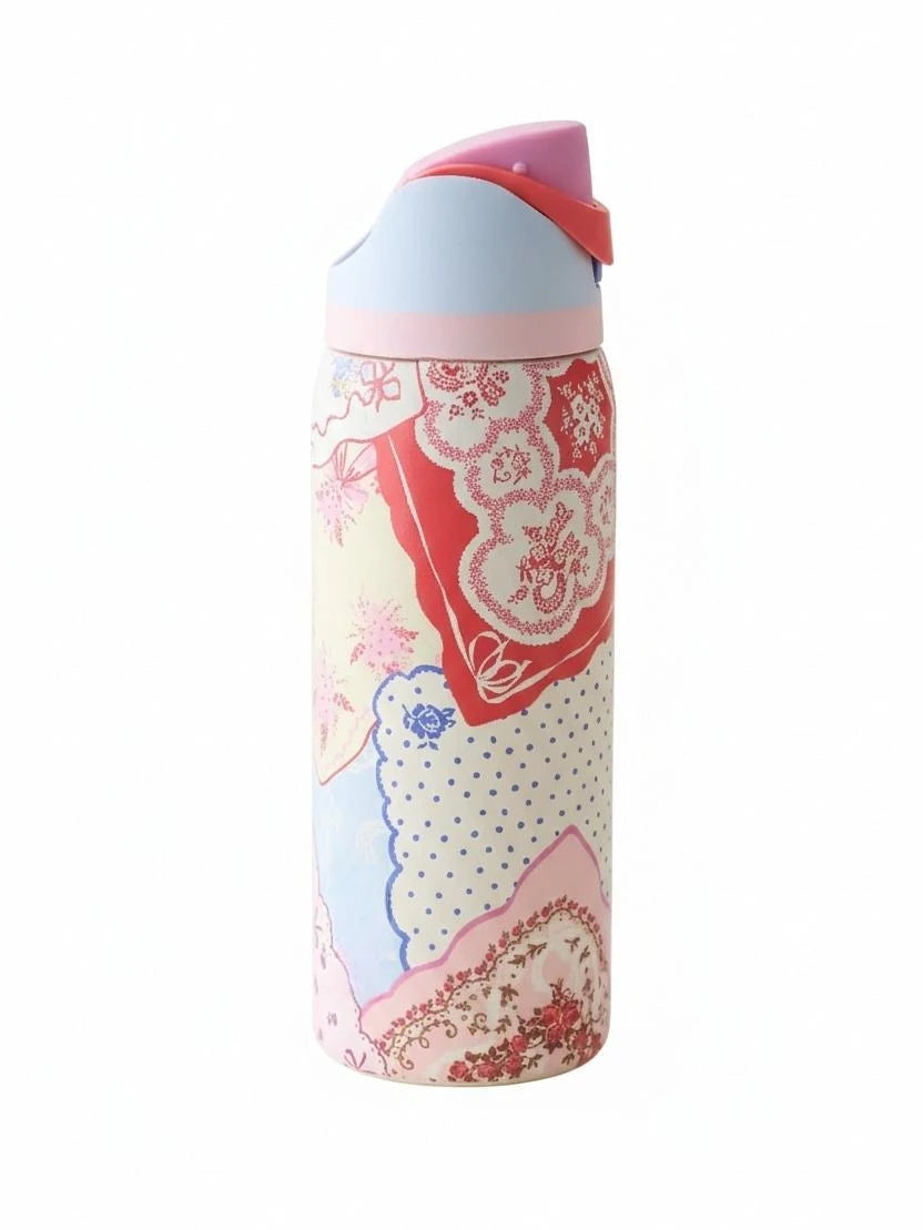 Stainless Steel Water Bottle -32oz Vacuum Insulated Water Bottle with Straw & Leak-Proof Lid /Portable