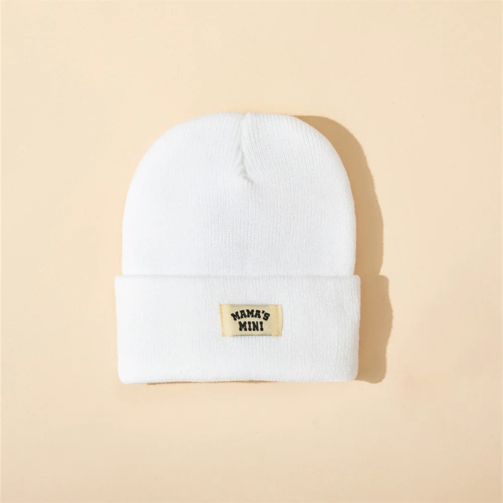 4Pc Kids Solid Color, Warm Knitted Beanie-Cap for Winter