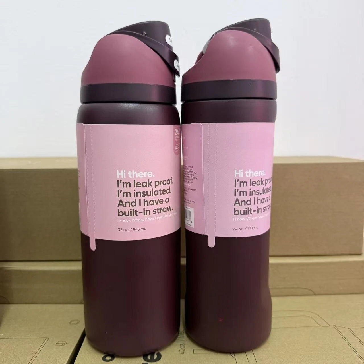 Stainless Steel Water Bottle -32oz Vacuum Insulated Water Bottle with Straw & Leak-Proof Lid /Portable