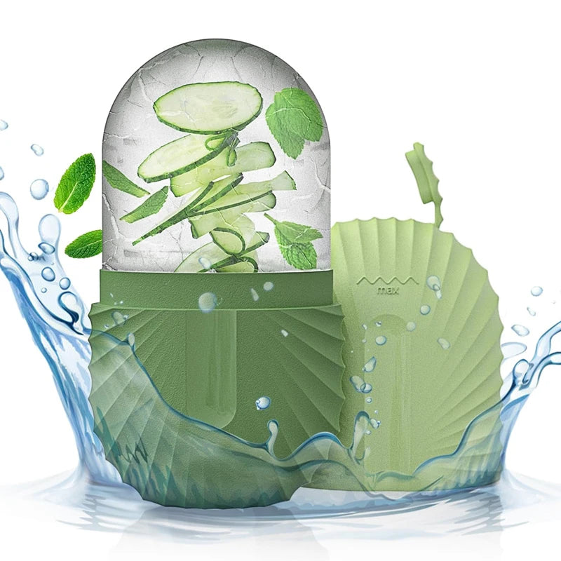 Silicone Ice Face Roller- Ice Cube Beauty Massage, reduces Eye Puffiness and Shrinks Pores