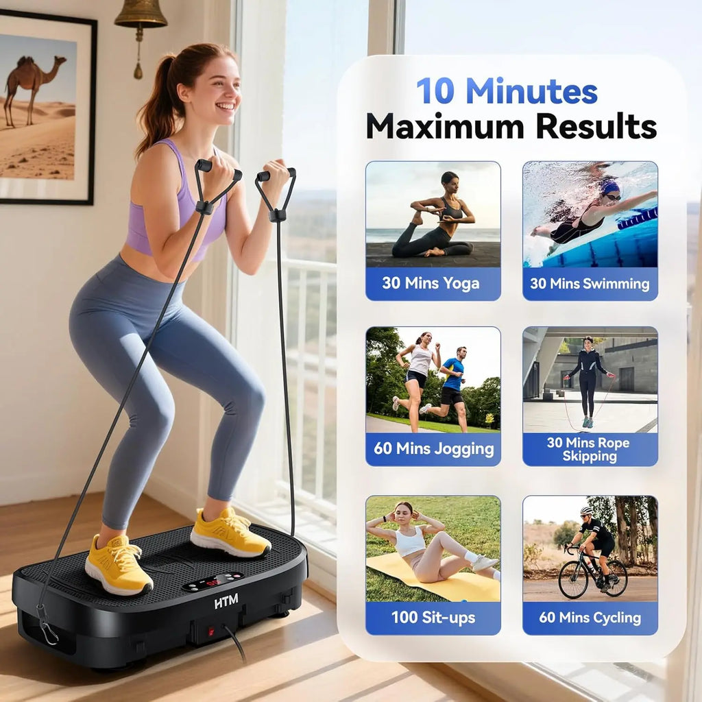 Vibration Plate Fitness Platform- 120 Levels -Home Gym Equipment- Weight Loss- Exercise Board