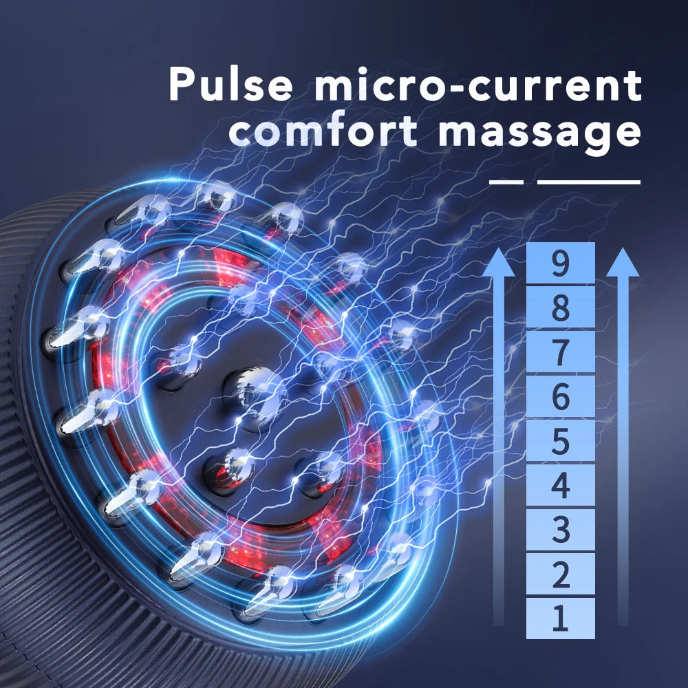 Electric Meridian, Body Massage Brush - Lymphatic Drainage Machine- Microcurrent Anti Cellulite with Physiotherapy Apparatus