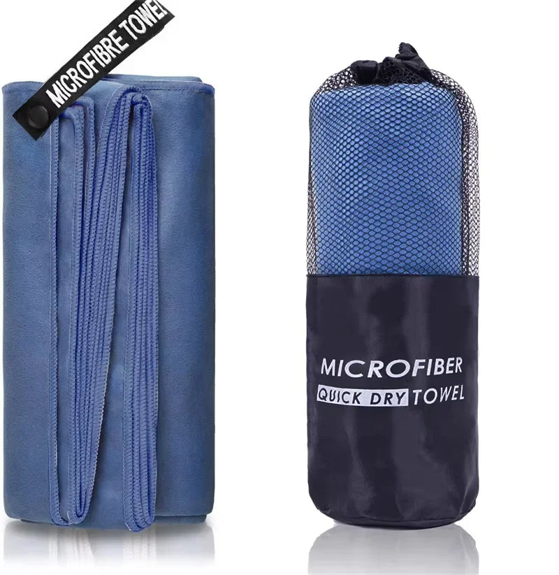 Quick Dry Beach Towel, Microfiber Travel Towel,Fast Drying Towel Set for Camping, Beach, Gym, Sports, Bath
