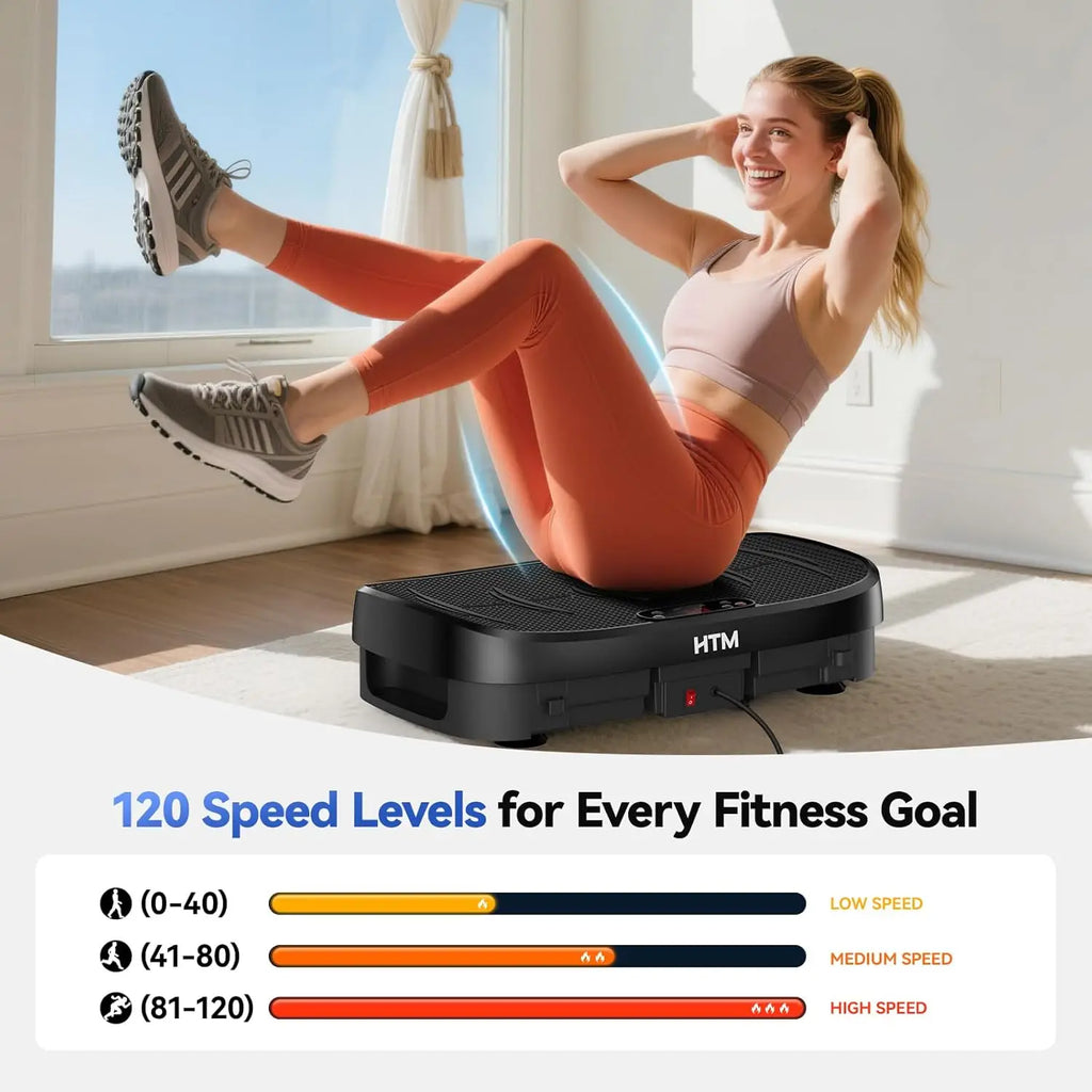 Vibration Plate Fitness Platform- 120 Levels -Home Gym Equipment- Weight Loss- Exercise Board