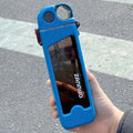 12 oz Square water bottle, leak proof water cup, with a straw
