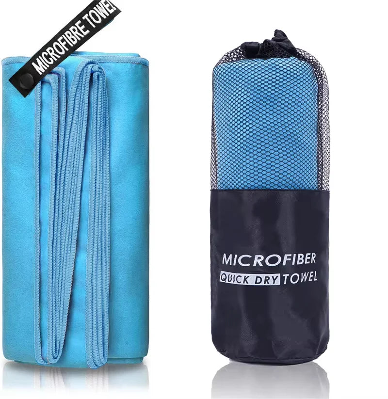 Quick Dry Beach Towel, Microfiber Travel Towel,Fast Drying Towel Set for Camping, Beach, Gym, Sports, Bath