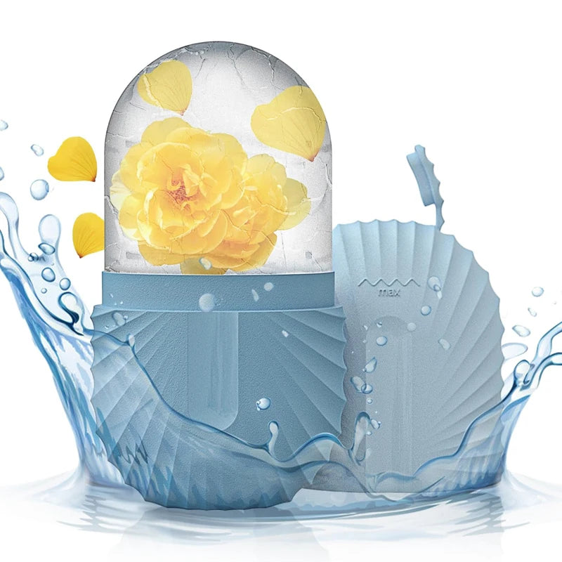 Silicone Ice Face Roller- Ice Cube Beauty Massage, reduces Eye Puffiness and Shrinks Pores