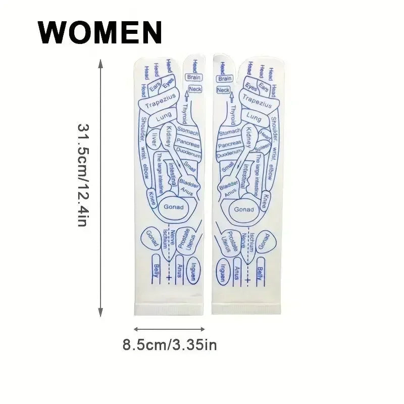 Set of Gloves and Set of Socks with Acupressure Foot Care Massage. Massager- Reflexology Socks for Foot Acupoint to relieve tired feet