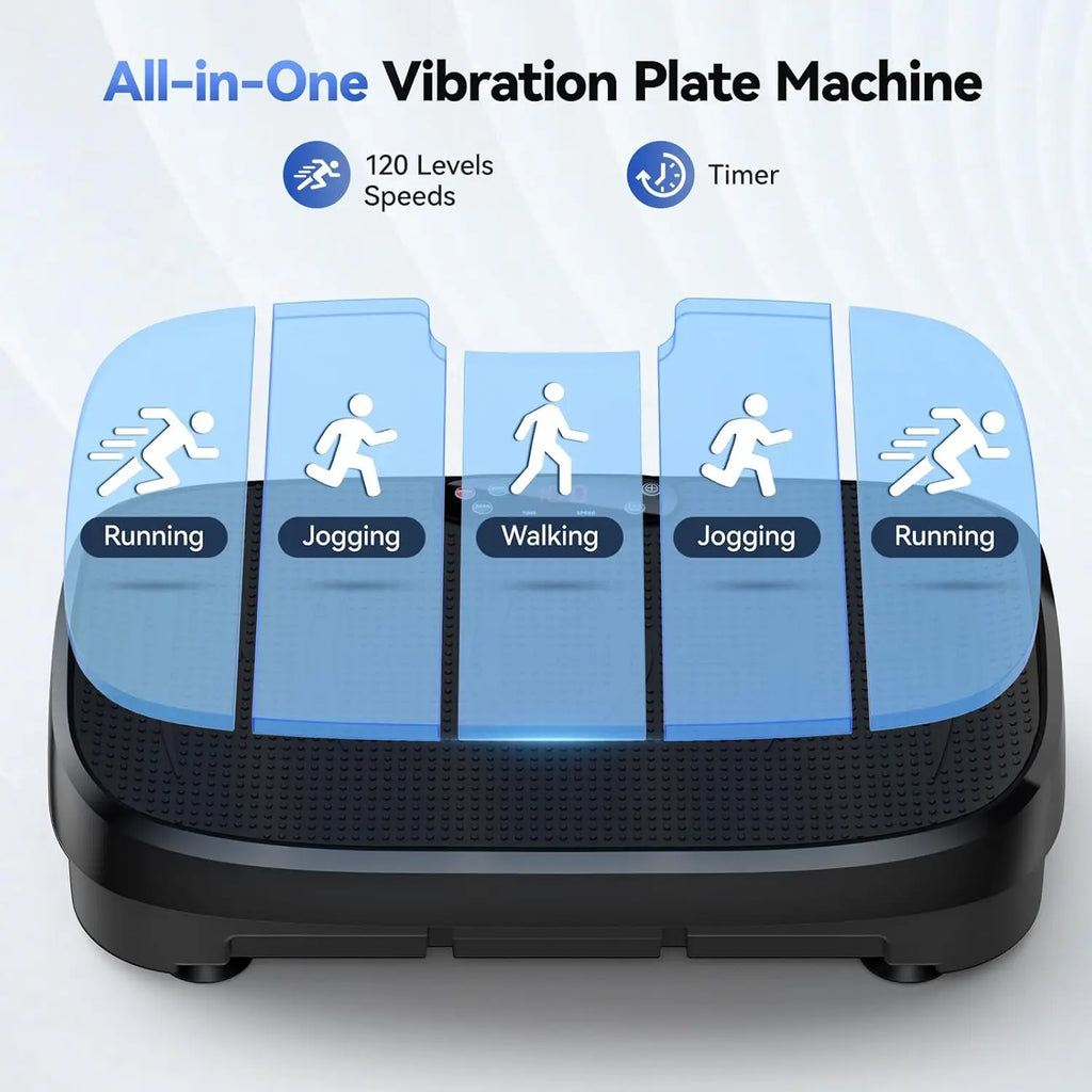 Vibration Plate Fitness Platform- 120 Levels -Home Gym Equipment- Weight Loss- Exercise Board