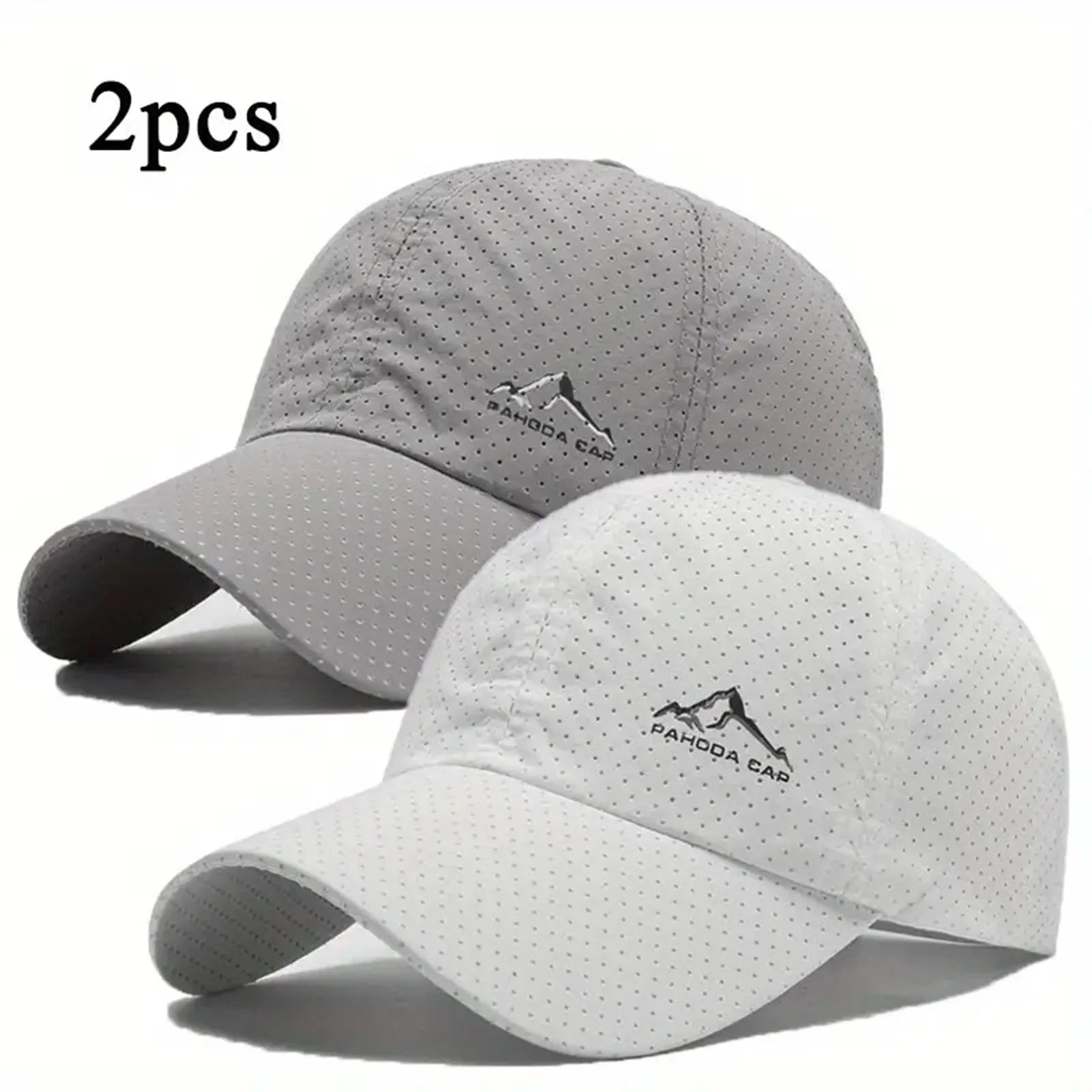 2PCS Unisex Baseball Caps with Quick drying and Breathable material- Great for Outdoors and Sports