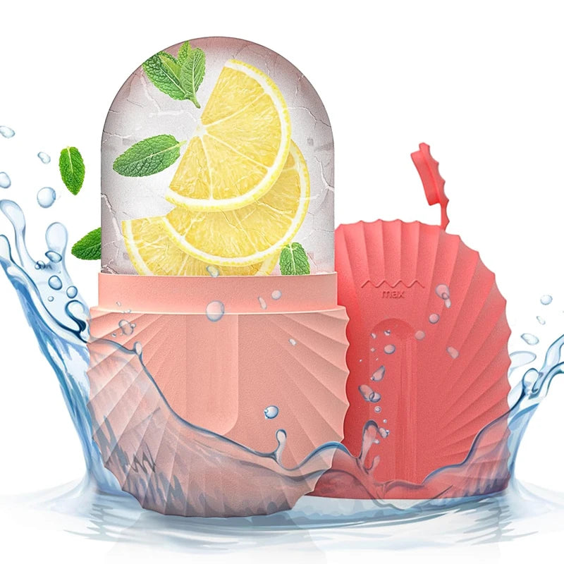 Silicone Ice Face Roller- Ice Cube Beauty Massage, reduces Eye Puffiness and Shrinks Pores