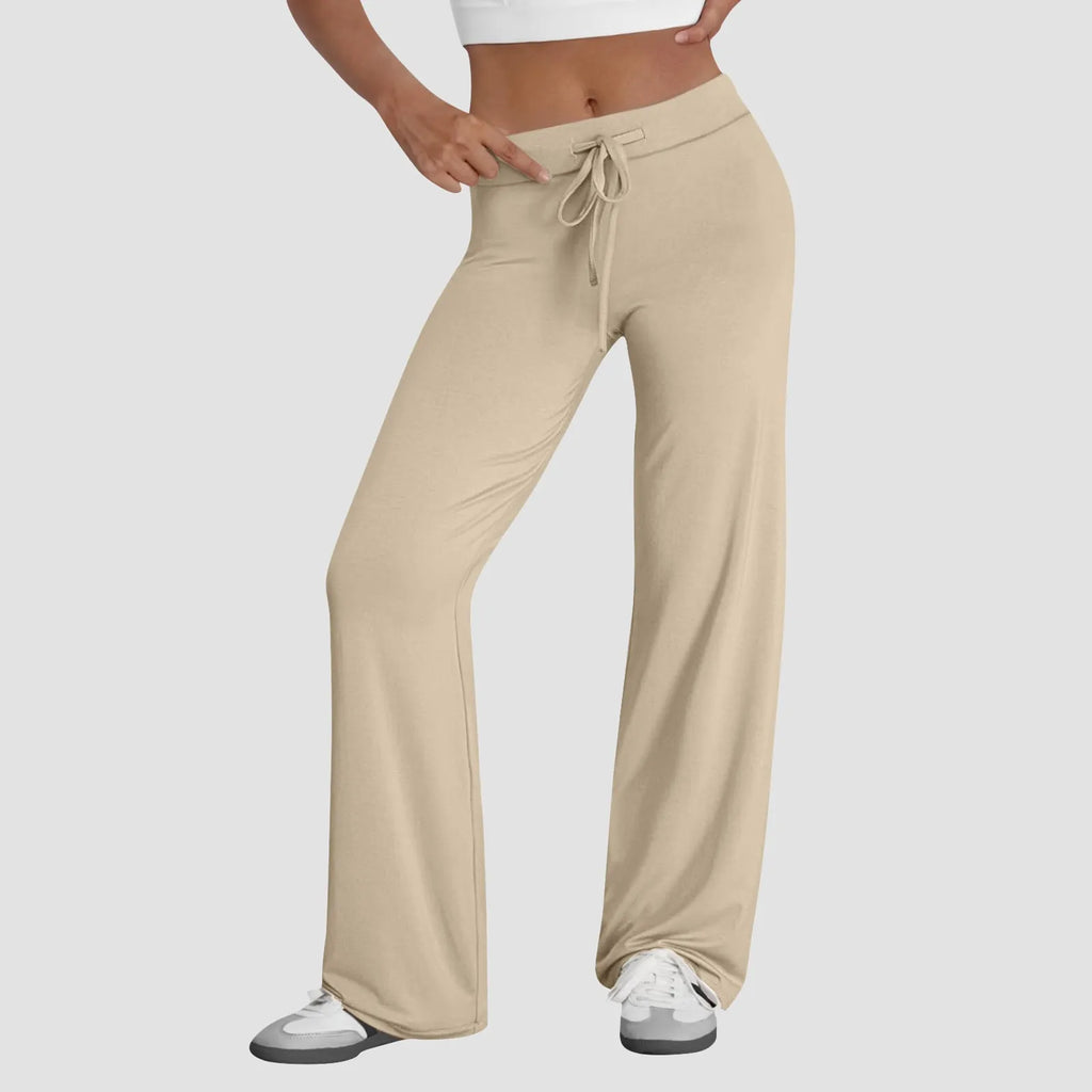 Activewear for Women/ High Waist Drawstring Baggy Style with Flare Legs/ Wide legs for comfort