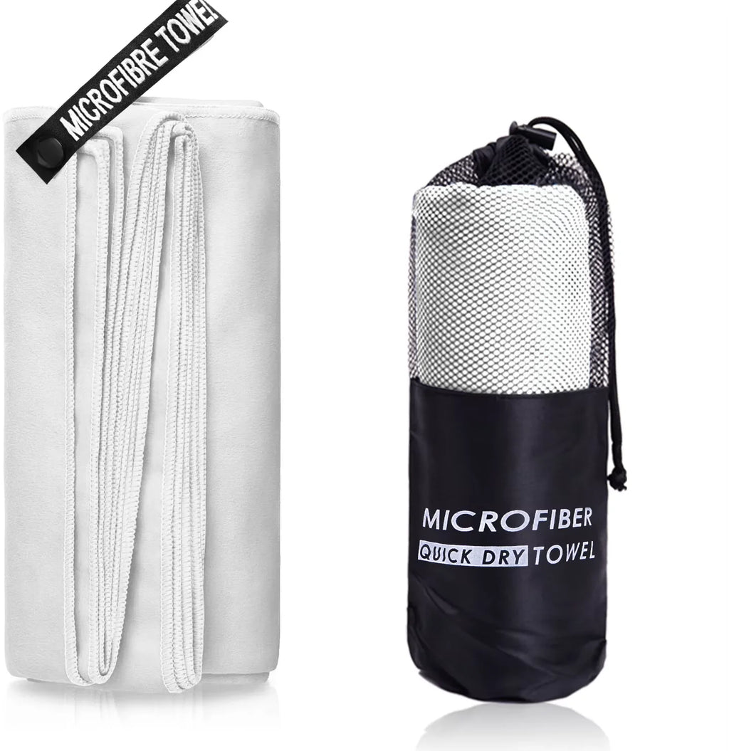 Quick Dry Beach Towel, Microfiber Travel Towel,Fast Drying Towel Set for Camping, Beach, Gym, Sports, Bath