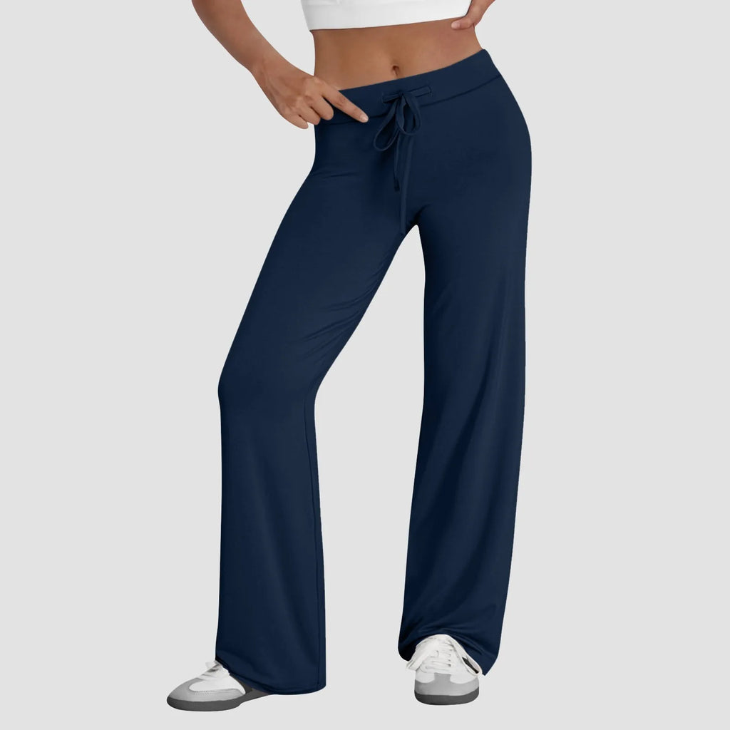 Activewear for Women/ High Waist Drawstring Baggy Style with Flare Legs/ Wide legs for comfort