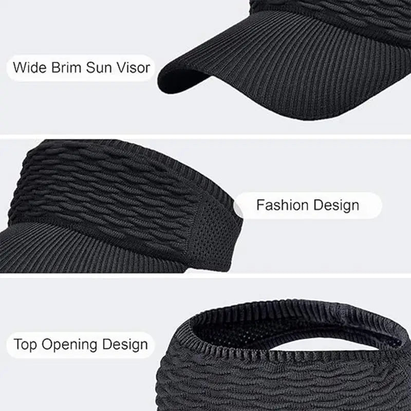 Sun Hat For Women- Sun Visors/ Breathable Caps/ 21.65 -23.23 Inches