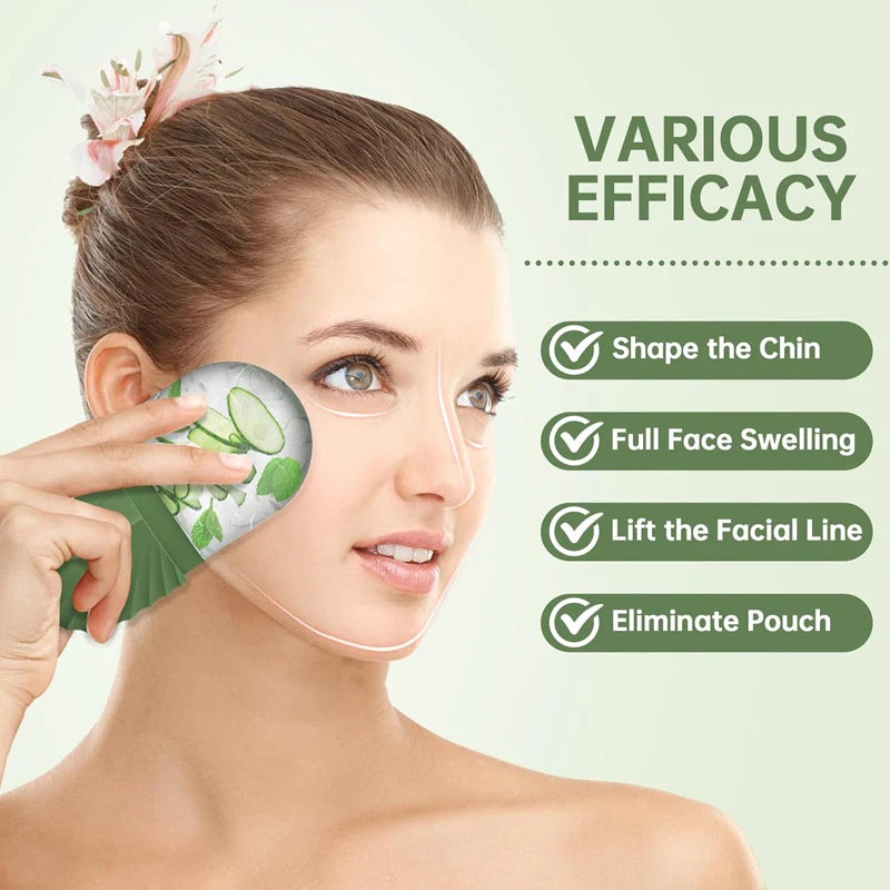 Silicone Ice Face Roller- Ice Cube Beauty Massage, reduces Eye Puffiness and Shrinks Pores