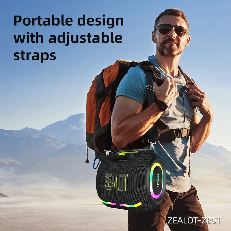 120W Big Power Portable Bluetooth Speaker, Wireless TWS Subwoofer/ Waterproof/ HIFI Quality