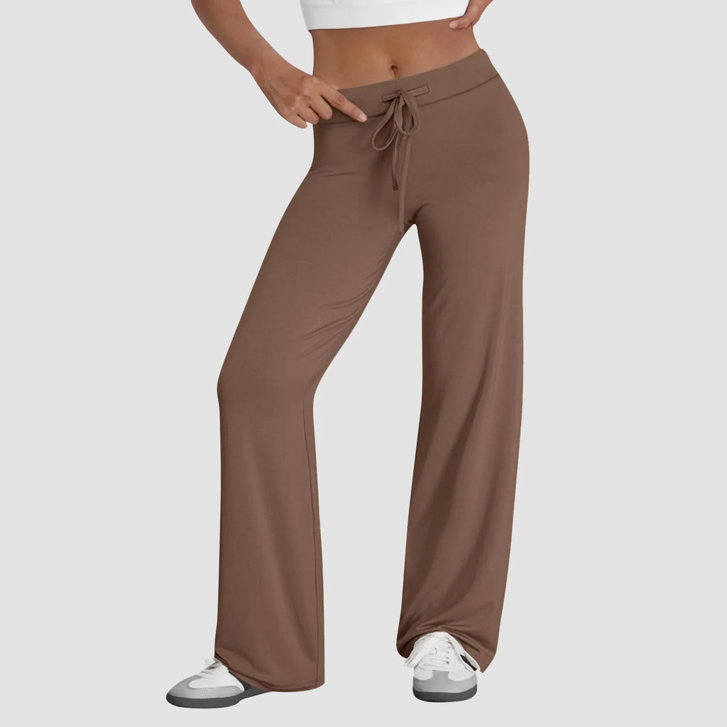 Activewear for Women/ High Waist Drawstring Baggy Style with Flare Legs/ Wide legs for comfort