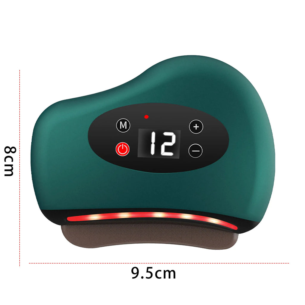 Electric Scraping Instrument- Lightweight- Heated Muscle Scraping Tool- Hot Compress Eye Massager with Red Light Scraper