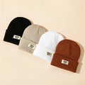 4Pc Kids Solid Color, Warm Knitted Beanie-Cap for Winter