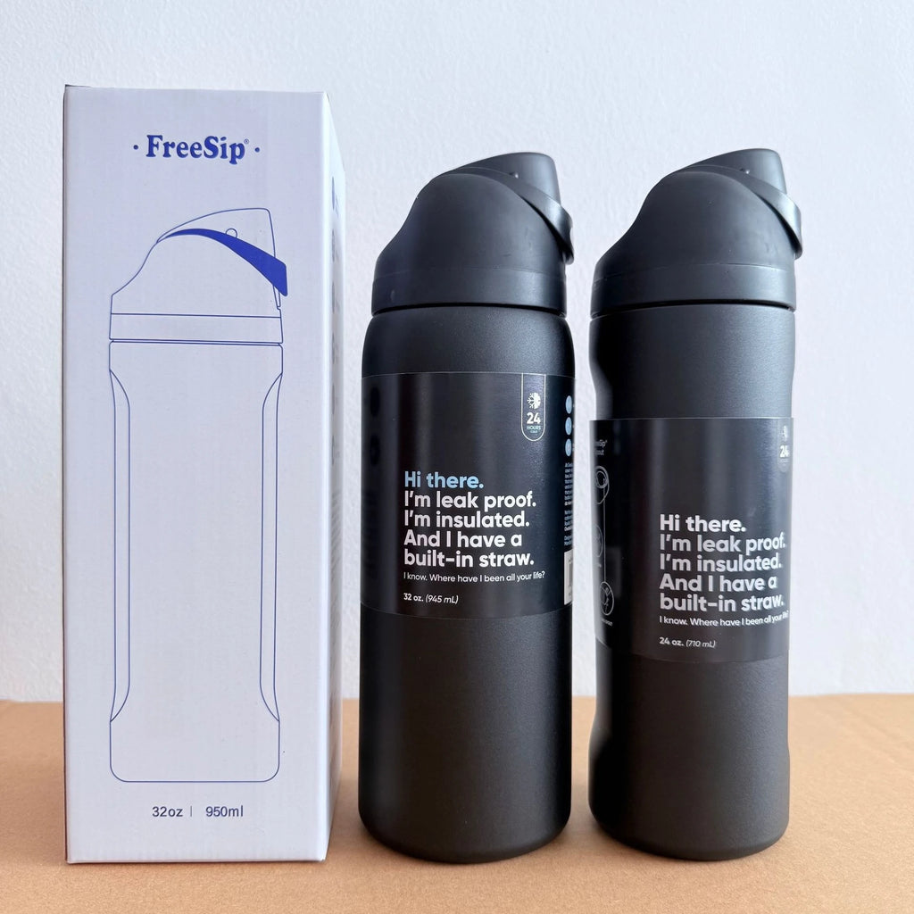 Stainless Steel Water Bottle -32oz Vacuum Insulated Water Bottle with Straw & Leak-Proof Lid /Portable