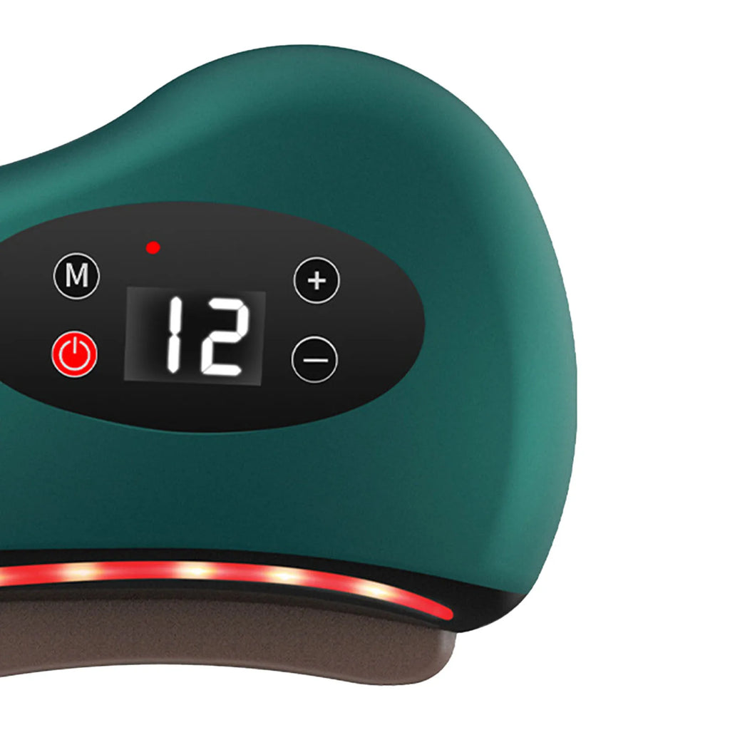 Electric Scraping Instrument- Lightweight- Heated Muscle Scraping Tool- Hot Compress Eye Massager with Red Light Scraper