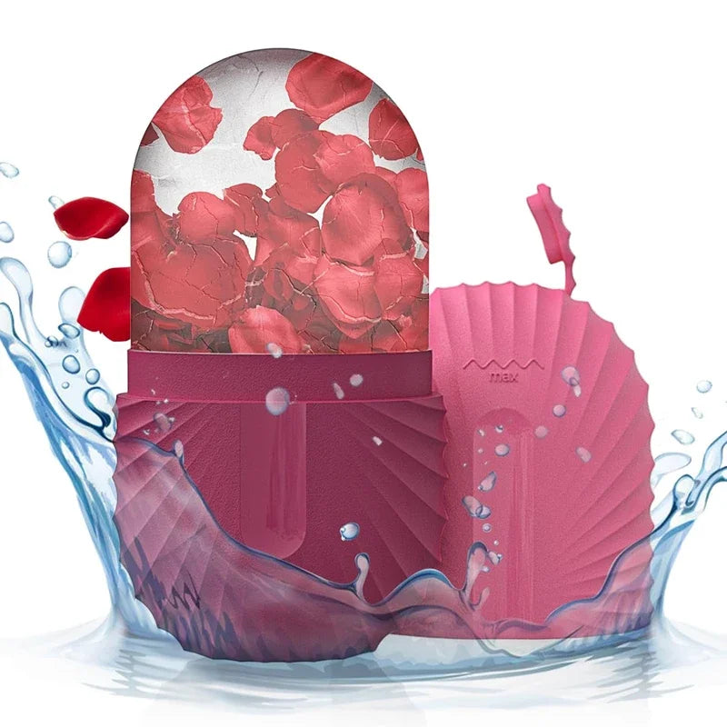 Silicone Ice Face Roller- Ice Cube Beauty Massage, reduces Eye Puffiness and Shrinks Pores