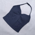 Adjustable Strappy Gym Top- Backless Gym Clothes for Women- Scrunch Bra with Removable Cups Yoga Tank top for Workouts