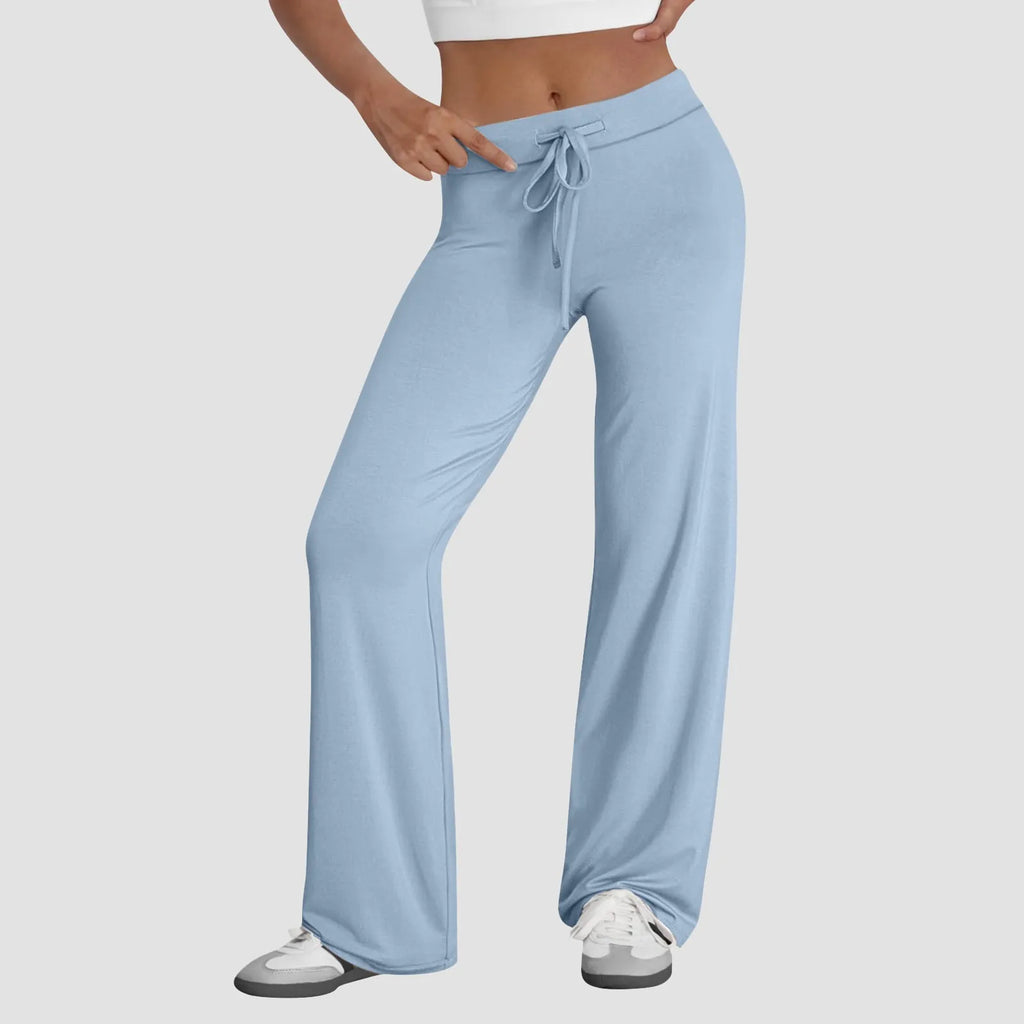 Activewear for Women/ High Waist Drawstring Baggy Style with Flare Legs/ Wide legs for comfort