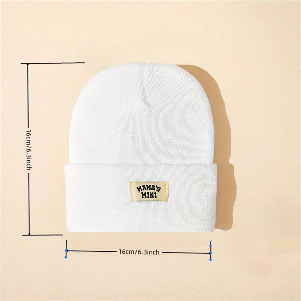 4Pc Kids Solid Color, Warm Knitted Beanie-Cap for Winter